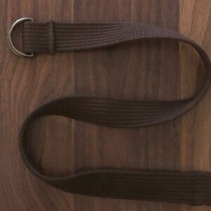 Gap Boy Belt 32" Gun Metal Woven Chocolate Brown Uniform School 8 9 10 11 12